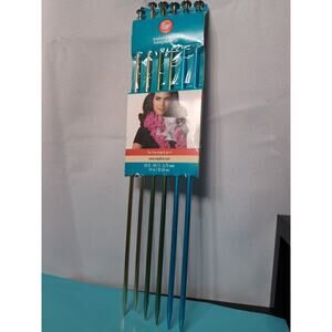 Boye Anodized Aluminum Knitting Needle Set U.S 8-10 Set Of 6